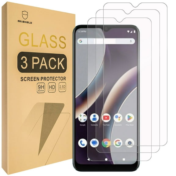 Mr.Shield Screen Protector compatible with BLU G53 [Tempered Glass] [3-PACK] [Japan Glass with 9H Hardness]