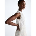 thumbnail image 4 of Scoop Women's and Women's Plus Crochet Mini Dress, Sizes XS-4X, 4 of 5