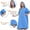 Blue, variant on LHWEN Microfiber Surf Poncho Changing Towel Robe with Hood Bath Robe for Men Women Beach Swim Outdoor Sports Portable Wetsuit Changing Robe Comfortable and Lightweight for Surfers Swimmers