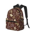 thumbnail image 2 of Lsque Coffee and Flowers Classic Casual Backpack - Large Capacity Water-Resistant Backpack for School, Work, Travel, and Outdoor Activities, 2 of 8