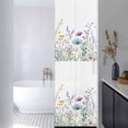 thumbnail image 3 of Spring Floral Window Privacy Film, Colorful Botanical Wildflower Summer Static Cling UV Sun Blocking Heat Control Window Tint Day and Night, Non-Adhesive One Way Windows Privacy Cover 17.7''x78.7'', 3 of 7