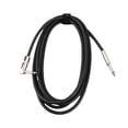 thumbnail image 2 of Musical  ASC-21 Musical Instrument Cable Straigth to Right Angle Audio Cables Black Rubber Jacket Guitar Cords with 1/4 Inch TS Connectors for Studio Speaker Electric Guitar, 2 of 7
