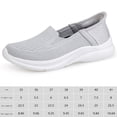 thumbnail image 2 of Zapatillas de deporte de punto para mujer zapatos casuales para caminar mocasines planos de malla zapatos de primavera y verano, 2 of 9