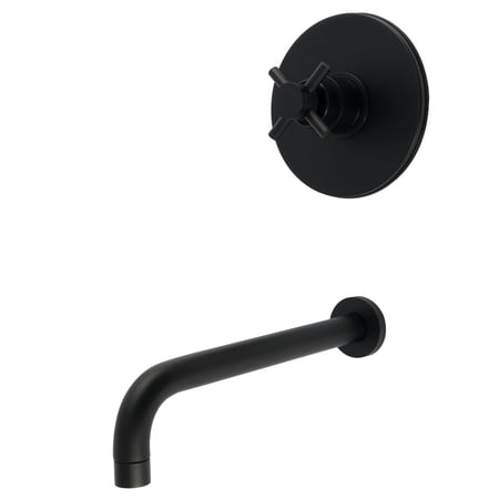 Kingston Brass KB6330DXTO Concord Single-Handle Pressure Balanced Tub Faucet in Matte Black