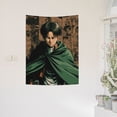 thumbnail image 3 of Levi Ackerman Attack On Titan Anime Tapestry Indian Wall Hanging Tapestries Room Decor For Bedroom Living Room Dorm, 3 of 7