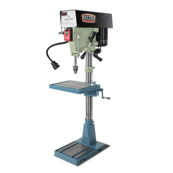 Baileigh Industrial BA9-1002989 DP-15VSF 110V/220V Single Phase Variable Speed Drill Press