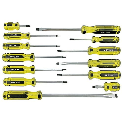 Jet 720574-13-Piece Jumbo Handle Mechanic's Screwdriver Set