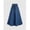 Blue, variant on Womens Blue Denim A-Line Skirt With Knotted Waistband