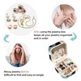 thumbnail image 4 of Squirrel Travel Portable Jewelry Organizer: Square Jewelry Box Storage Case and Display for Rings, Earrings, Necklaces, Bracelets, and More - Suitable for Girls and Women, 4 of 6