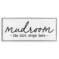 thumbnail image 5 of Stupell Industries Dirt Stops Here Mudroom Sign Rustic Grain Pattern Graphic Art Gray Framed Art Print Wall Art, Design by Lettered and Lined, 5 of 5
