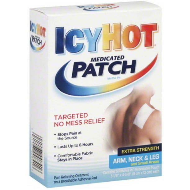 Icy Hot MusclePainRelief Back Patch, 5 CT (Pack of 4)