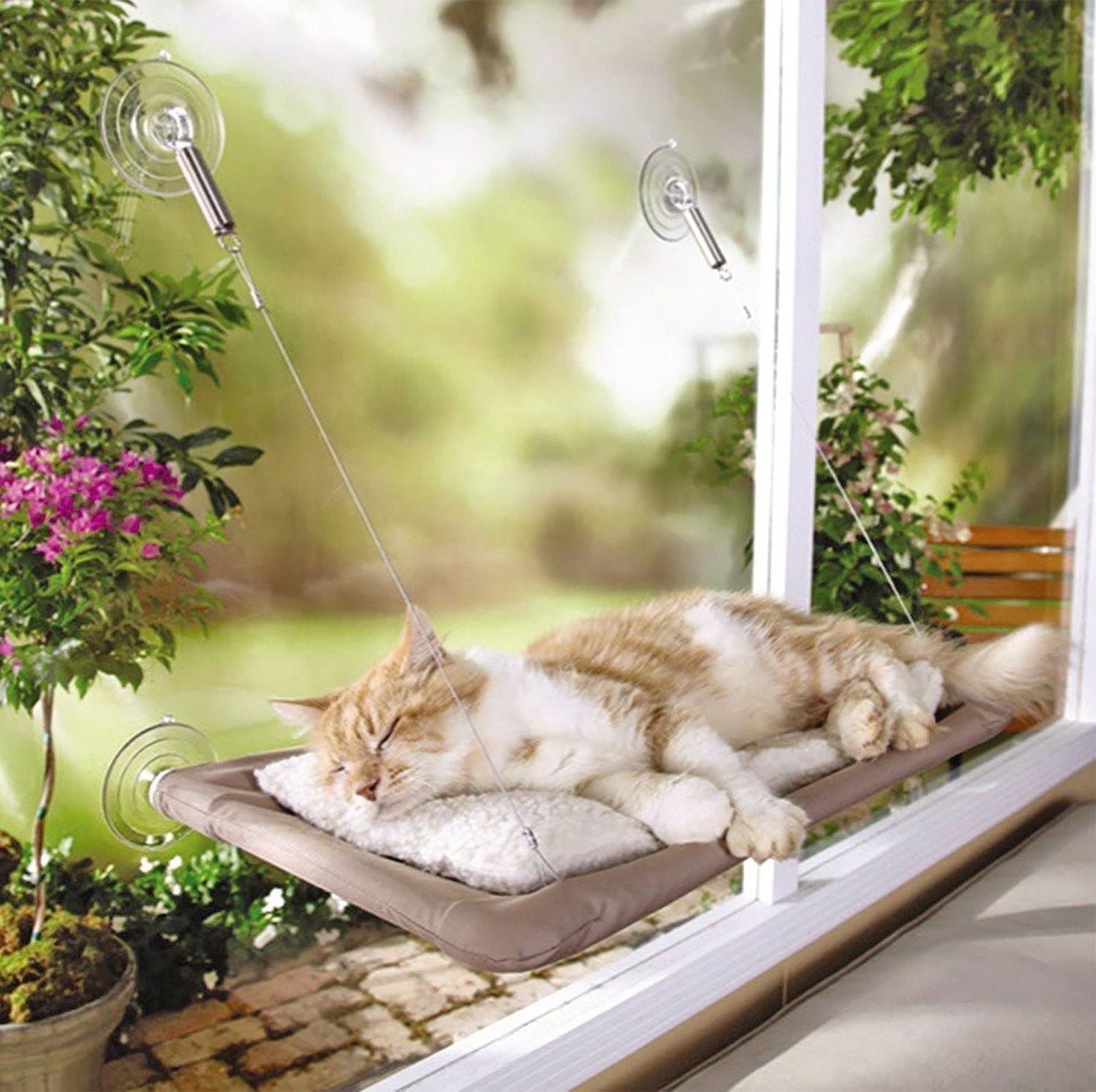 suction cup cat window seat