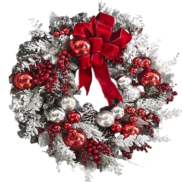 Guirnalda De Navidad De 40Cm, Adornos De Puerta De Navidad, Decoración Navideña Para El Hogar, Colgantes Colgantes De Feliz Año Nuevo 2021 Scienceny HA038607-00