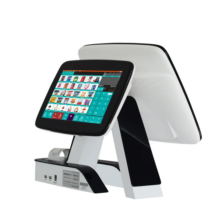 ZHONGJI 15'' Touch Screen POS System with Thermal Receipt Printer