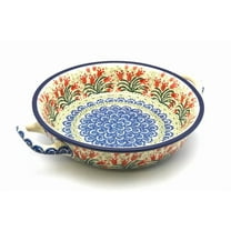 Polish Pottery Baker - Round with Handles - 8"