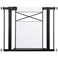 thumbnail image 1 of Safety 1st Puerta de granja moderna de fácil instalación, blanco y negro, 1 of 5