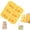 B, variant on 3D Rabbit Mold for Kids,Ice Cream Molds Reusable Easy Release DIY Ice Cube Molds, Cute Cartoon Ice Cube Maker for Whiskey (Yellow Rabbit Silicone Mold)