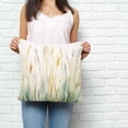 thumbnail image 3 of Throw Pillow Covers 18x18 Inch, Spring Botanical Decorative Pillow Cases for Couch Sofa Bed, Abstract Oil Painting Leaf Plant Cotton Linen Square Home Decor Pillowcases with Hidden Zipper, 3 of 7