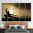 thumbnail image 4 of Man Cave Poster, Kung Fu Poster, Martial Wall Decor, Martial Printed Canvas, Martial Man Wall Decor, Man Silhouette Poster, Canvas Wall Decor - 3P-White Framed, 4 of 9