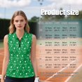 thumbnail image 7 of KEIAHUAN Green Golf Print Sleeveless Golf Shirt for Women Comfortable Soft Zip Up Athletic Tank Tops Versatile Lightweight Tennis Shirts Racerback Summer Clothing with Pockets, 7 of 7