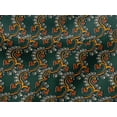 thumbnail image 4 of oneOone Viscose Jersey Fabric Spiral & Floral Block Printed Craft Fabric BTY 60 Inch Wide, 4 of 4