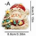 thumbnail image 2 of Fiudx Llavero de Alce Navideño, Diseño de Papá Noel, Colgante de Acrílico, Accesorio para Espejo Retrovisor, Decoración Navideña Divertida, Regalo Ideal de Navidad, Fácil de Colgar, 1 Pieza, 2 of 2