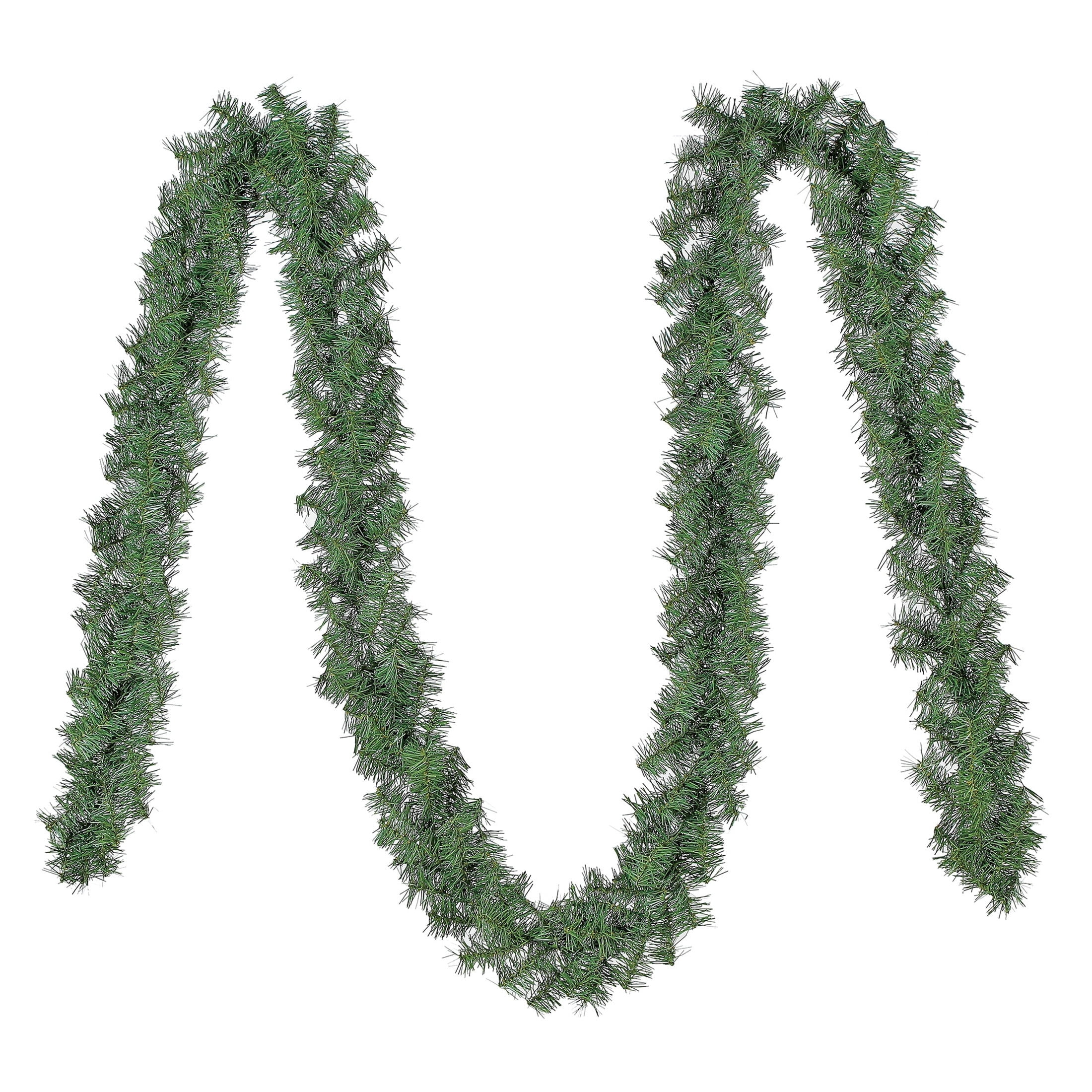 Evergreen Branch Unlit Artificial Christmas Garland, Green, 12', by Holiday Time