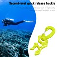 thumbnail image 2 of Regulador de buceo Soporte de manguera BCD doble con hebilla de clip (verde fluorescente) Likrtyny Deportes al aire libre Salida diaria Juego de fiesta, 2 of 7