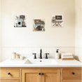 thumbnail image 3 of CCWACPP Laundry Room Decor Wall Art Beige Laundry Sign Picture Canvas Farmhouse Wash Dry Fold Painting Rustic Bathroom Hotel Decor Framed (24.00" x 24.00" x 3PCS), 3 of 5