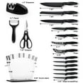 thumbnail image 6 of Knife Set with Block,Sharpener,Acrylic Stand 17 PCS Black High Carbon Stainless Steel Kitchen Knives, 6 of 12