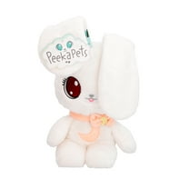 Peekapets Peek-A-Boo- Bunny White Plush - Stuffed Animal, Plush Doll - Great Gift for Kids Ages 1-3