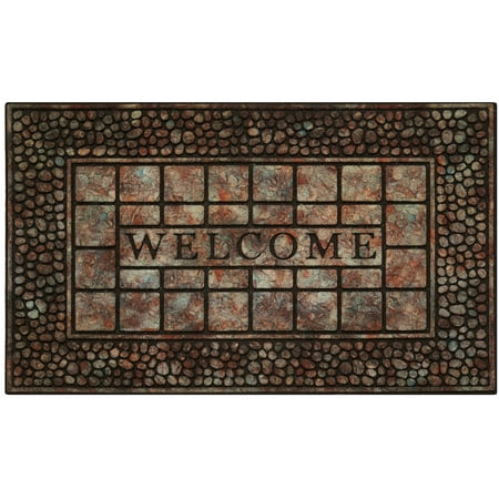- Raised Rubber Doormat Pebble Squares, 18