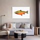 thumbnail image 5 of Póster de lienzo con pintura de peces, decoración de dormitorio, paisaje deportivo, decoración de oficina, regalo, estilo marco, 12 x 18 pulgadas (30 x 45 cm), 5 of 8