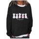 thumbnail image 1 of Moda mujer primavera otoño impreso manga larga cuello redondo Casual Tee Tops Pompotops FGAJ1521, 1 of 5