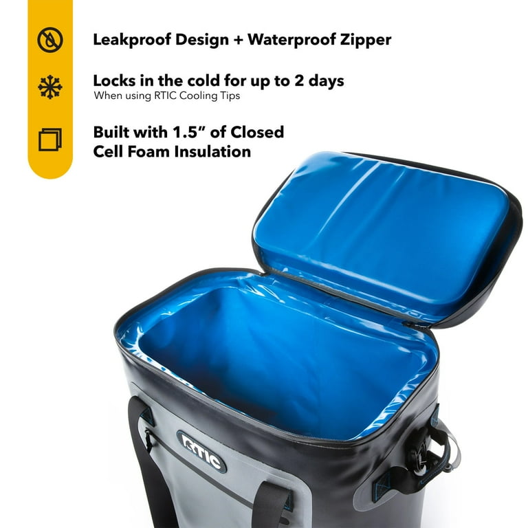 スーパーセール 半額タイムセール RTIC Extra Large 40 Can Soft Pack Cooler, Waterproof Zipper バーベキュー・調理用品