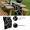 thumbnail image 5 of Black Geometric Table Runner - 108 Inch Long, Kitchen Dining Table Runner Dresser Scarves, Modern Sage Green White Striped Art Farmhouse Decor for Coffee Tables Wedding Party Banquet, 5 of 8
