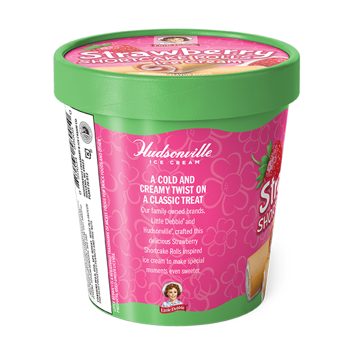 Little Debbie Strawberry Shortcake Ice Cream Pint, 16 Fl Oz, 1 Count