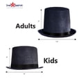 thumbnail image 2 of Top Hat Dress Up America Black Magician Party Gorro unisex, 2 of 6