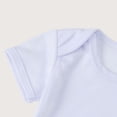 thumbnail image 4 of Odeerbi Baby Infant Boys Girls Clothes Baby Jumpsuit Romper Toddler Short Sleeve Letter Print T-Shirt Jumpsuit White 6-12 Months, 4 of 7