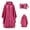 Hot Pink, variant on HWRETIE Coat Women Rain Jacket Coat Printing Hooded for Adults with Pockets Tops Hot Pink One size
