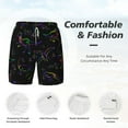 thumbnail image 5 of Gaeub Dinosaur Mens Swim Trunks Stretch Beach Shorts Quick Dry for Men Swim Shorts Swimwear with Pockets- Small, 5 of 9
