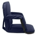 thumbnail image 2 of KHOMO GEAR Stadium Bleacher and Bench Seat Chair with Padded Reclining Cushion and Armrest and Carry Straps, 2 of 6