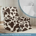 thumbnail image 3 of Kuiaobaty Cow Pattern Reclining Sofa Slipcover with Side Pocket Breathable Recliner Chair Cover Large Washable Reclining Slipcover Stretch Recliner Couch Cover for Pets Kids, 3 of 8