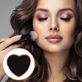 thumbnail image 2 of Unique Bargains 1 Pc Portable Heart Makeup Sponge Brush Cleaner Pink, 2 of 6