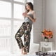 thumbnail image 5 of Balery Floral Insects Pantalones de pijama para mujer, pijamas ultraligeros, pantalones de estar por casa-XX-Large, 5 of 6