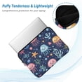thumbnail image 2 of FORMRS 13-13.3 inch Laptop Sleeve Case Soft Carrying Quilted Computer Bag Cover, Yellow Jellyfish, 2 of 7