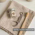 thumbnail image 4 of Stainless Steel Floss Pick, Reusable Metal Dental Flosser with Keychain Loop, Stainless Steel Floss Holder and Refillable Floss Pick, Portable Oral Care Tool, 4 of 8