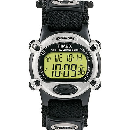 digital watch with velcro strap
