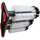 thumbnail image 3 of Triple Brush Glass Washer 3Head Bristle Brush With Suction Base For LongStem Beer Glasses, 3 of 5