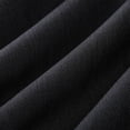 thumbnail image 3 of YMNXA Womens Summer Dress 3/4 Sleeve V Neck Solid Color Comfortable Stylish Relaxed Fit Dresses For Casual Daily Wear,Black,L, 3 of 8